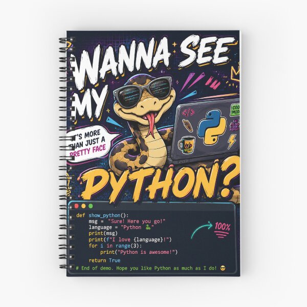 Item preview, Wanna See My Python? – Funny Programmer Snake Design designed and sold by Pecata.