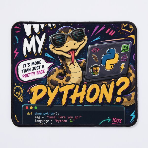 Item preview, Wanna See My Python? – Funny Programmer Snake Design designed and sold by Pecata.