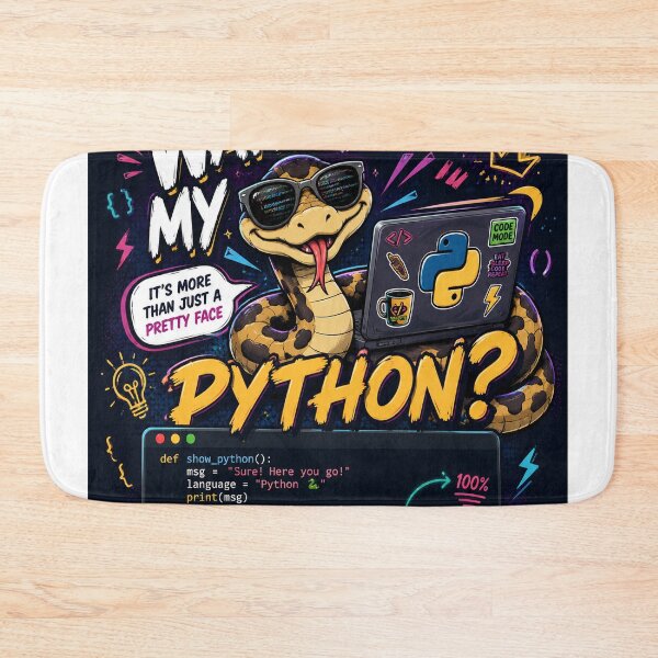 Item preview, Wanna See My Python? – Funny Programmer Snake Design designed and sold by Pecata.