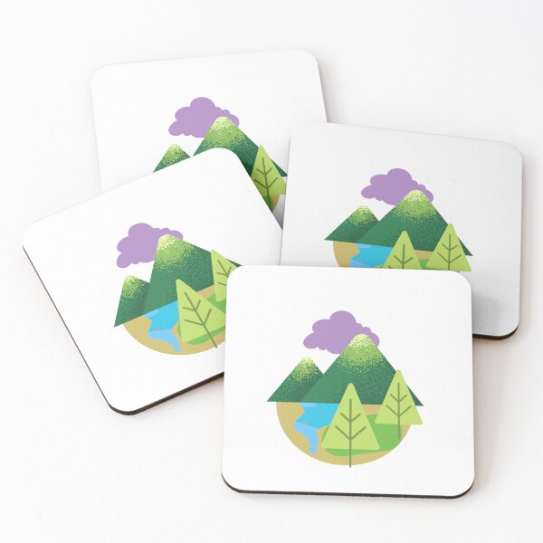 Item preview, Mountain Dream Landscape on white designed and sold by Sage2026.
