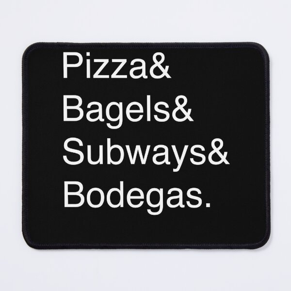 Item preview, New York City Food Fab Four: Pizza & Bagels & Subways & Bodegas designed and sold by ShirtsRWe.