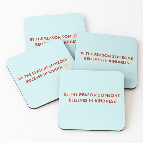 Item preview, Be The Reason Someone Believes In Kindess Text Stickers Prints Posters Wall Art Magnet Home Coffee Cup Decoration TShirt Stationary Notebook Magnet Hat Kitchen Work School Office Redbubble Shop designed and sold by Saritas Boutique Shop.