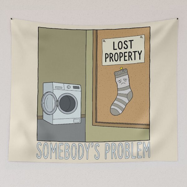 Item preview, Somebody’s Problem - Lost Sock in Laundromat designed and sold by Regal Rev.