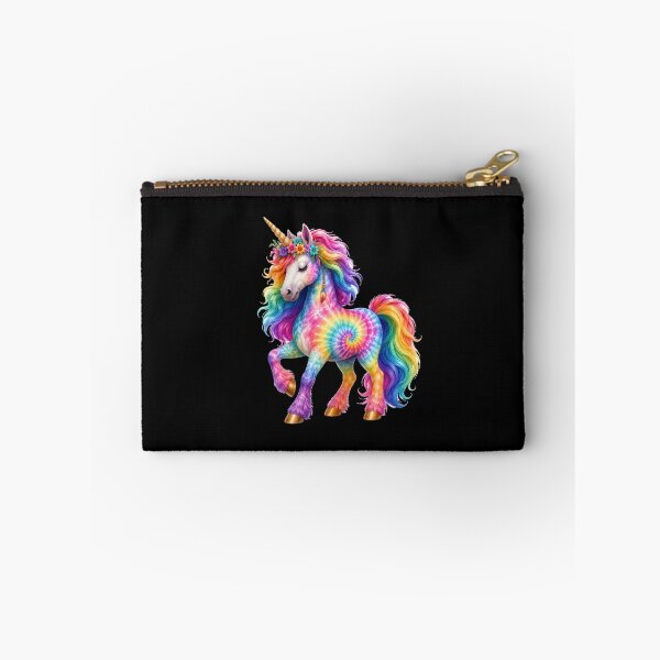 Item preview, Rainbow Tie Dye Unicorn with Flowers designed and sold by jgvisualarts.