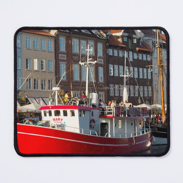 Item preview, Classic Nyhavn Harbor with Red Boat, Copenhagen designed and sold by Prime.momentz_.