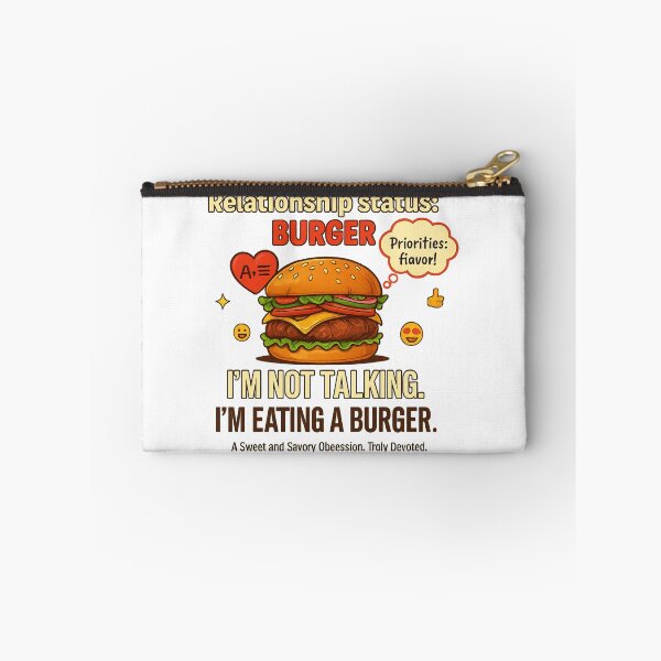 Item preview, Relationship Status: Burger - Funny Food Lover Quote, Burger Lover Humor Design designed and sold by MartBook.