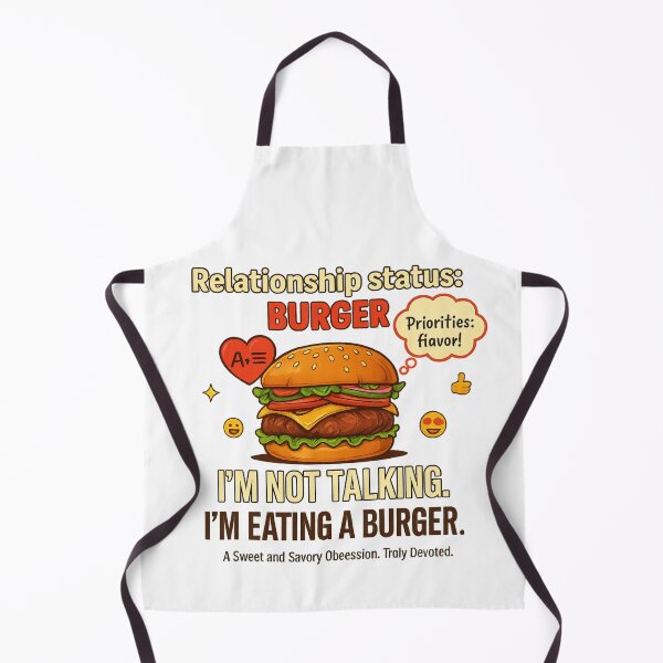Item preview, Relationship Status: Burger - Funny Food Lover Quote, Burger Lover Humor Design designed and sold by MartBook.