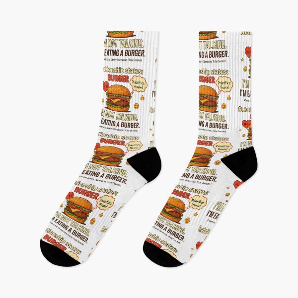 Item preview, Relationship Status: Burger - Funny Food Lover Quote, Burger Lover Humor Design designed and sold by MartBook.