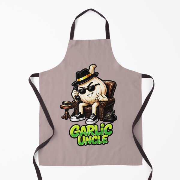 Item preview, Garlic Uncle Funny Mafia Garlic Cartoon Gangster T-Shirt Design designed and sold by GreennieArt.