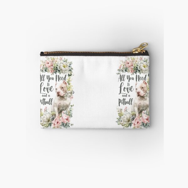 Item preview, All You Need Is Love and a Pitbull - Floral Watercolor Peony Botanical Art designed and sold by My Pitbull Place.
