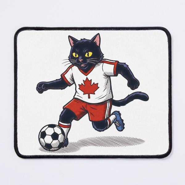 Item preview, Retro 90s Canadian Soccer Cat designed and sold by Ink & Void Co..
