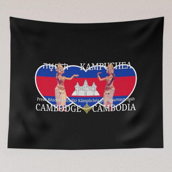 Item preview, Love Cambodia Sticker Pattern designed and sold by Linklandiya.