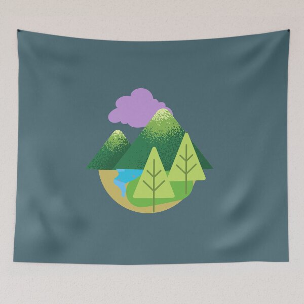 Item preview, Mountain Dream Landscape with pines designed and sold by Sage2026.