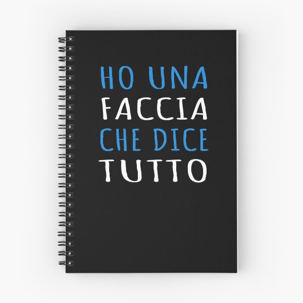 Artikelvorschau, Ho Una Faccia Che Dice Tutto – Frase Sarcastica entworfen und verkauft von SayItAnyway.