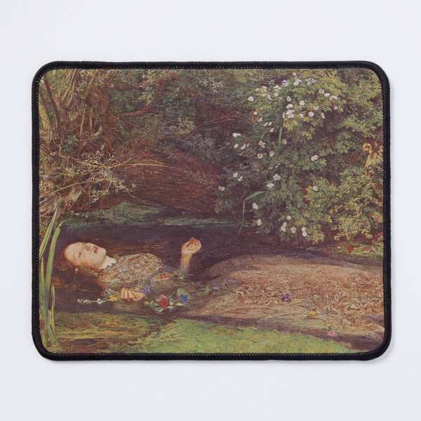 Item preview, Ophelia by John Everett Millais | Pre-Raphaelite Botanical Fine Art Poster designed and sold by artofuniverse.