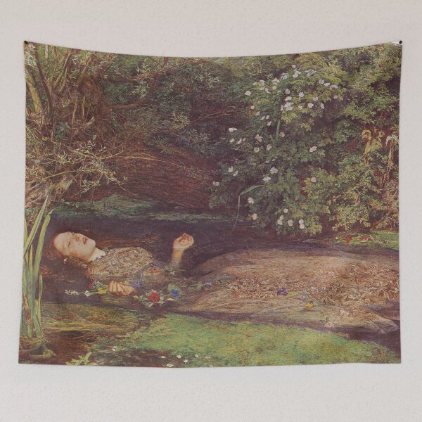 Item preview, Ophelia by John Everett Millais | Pre-Raphaelite Botanical Fine Art Poster designed and sold by artofuniverse.