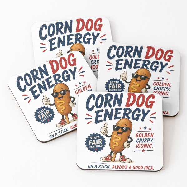 Item preview, Corn Dog Energy Cute Sticker | Carnival Snack Aesthetic designed and sold by Snackwave Ninety.