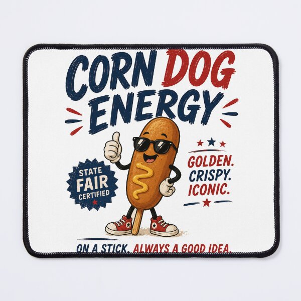 Item preview, Corn Dog Energy Cute Sticker | Carnival Snack Aesthetic designed and sold by Snackwave Ninety.