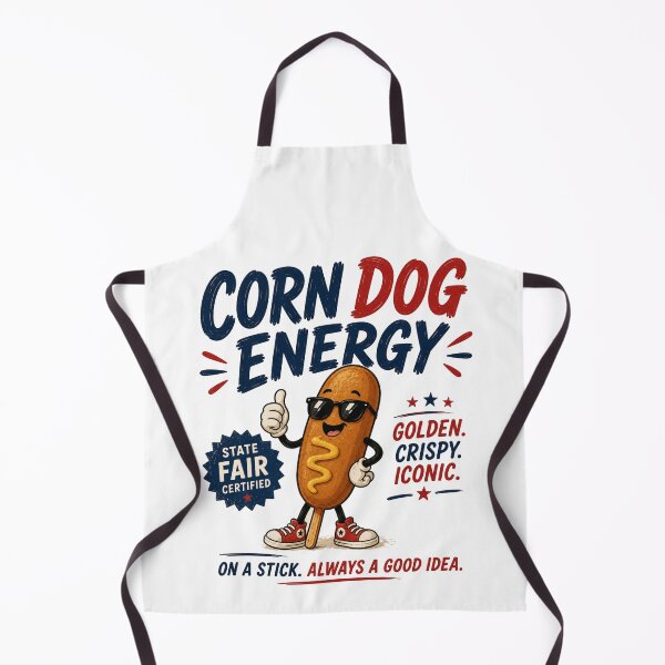 Item preview, Corn Dog Energy Cute Sticker | Carnival Snack Aesthetic designed and sold by Snackwave Ninety.