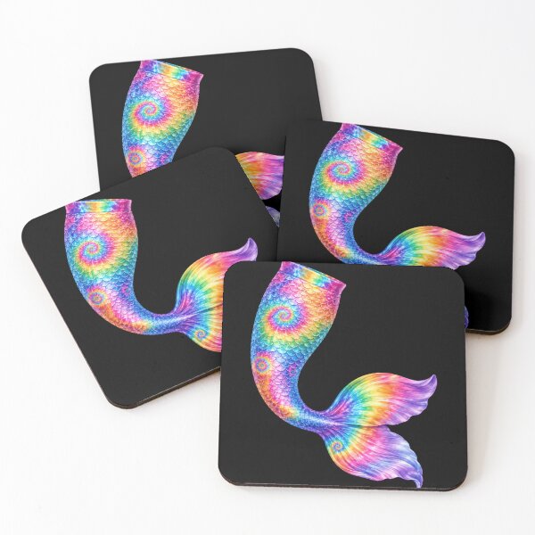 Item preview, Rainbow Tie-Dye Mermaid Tail designed and sold by jgvisualarts.