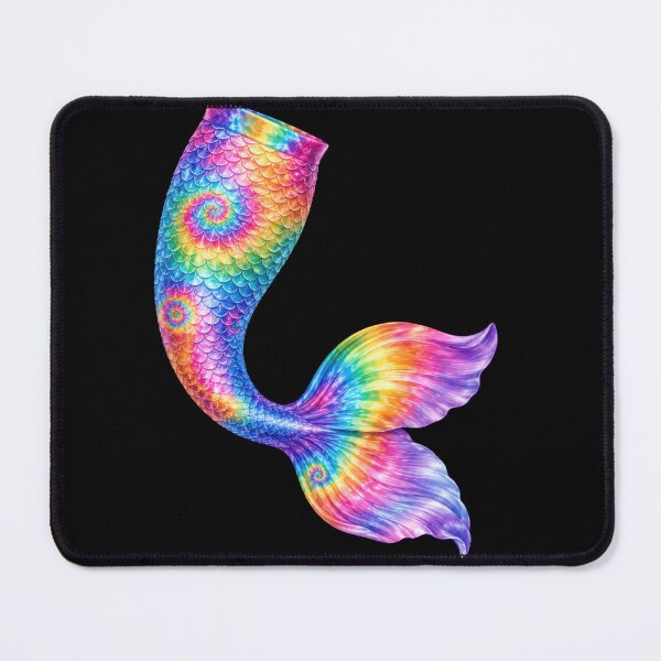 Item preview, Rainbow Tie-Dye Mermaid Tail designed and sold by jgvisualarts.