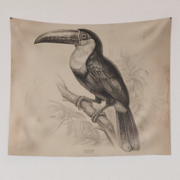 Item preview, Tucano Toco — Gravura Botânica Vintage | Atlantic Forest designed and sold by AtlanticForest.