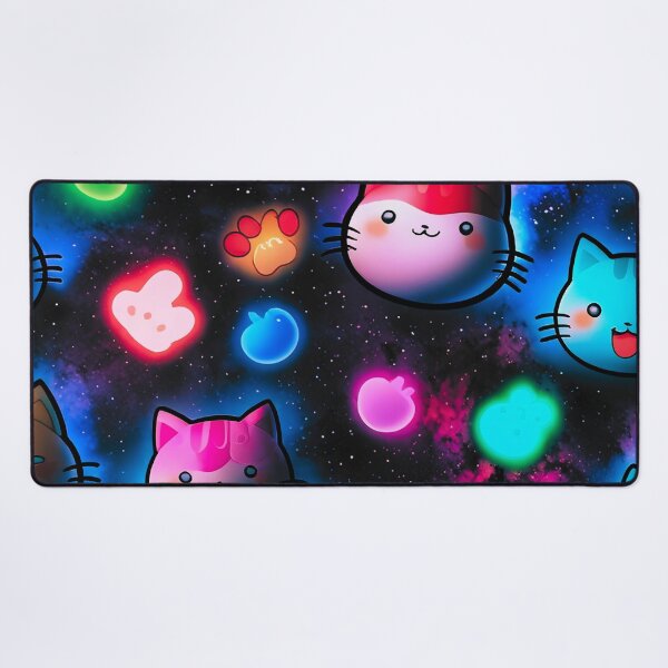 Item preview, Galaxy Kawaii Neon Cat Pattern Aesthetic Design designed and sold by IMuDesigner.