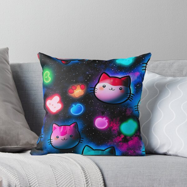 Item preview, Galaxy Kawaii Neon Cat Pattern Aesthetic Design designed and sold by IMuDesigner.