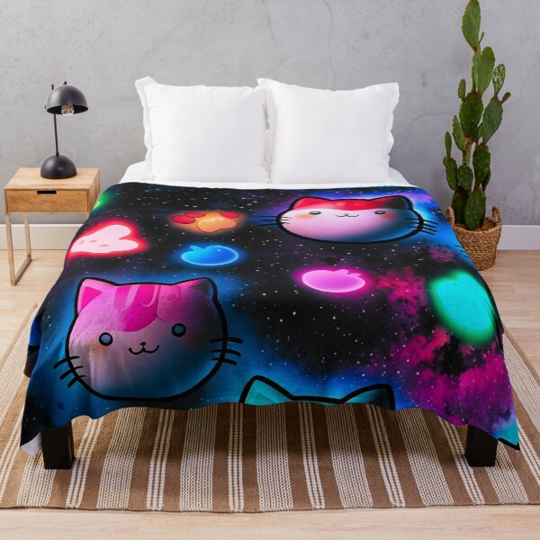 Item preview, Galaxy Kawaii Neon Cat Pattern Aesthetic Design designed and sold by IMuDesigner.