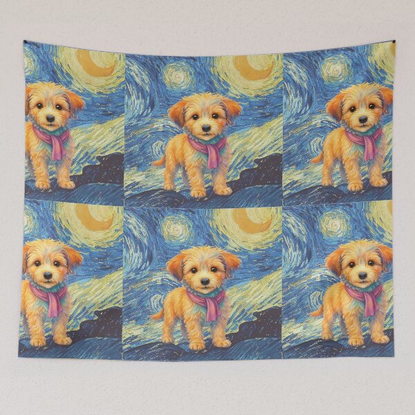 Item preview, Doodle JoJo in moonlit painting designed and sold by Doodles Down South.