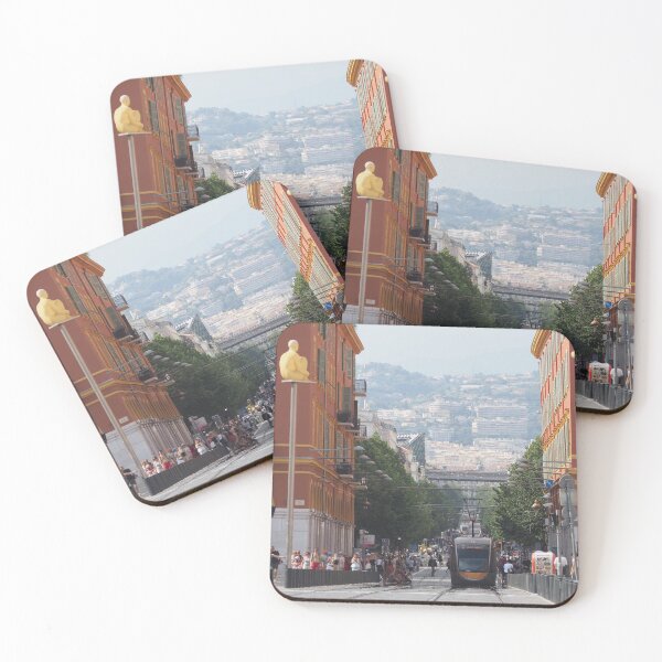 Item preview, Sunny Street with Tram in Nice, France designed and sold by Prime.momentz_.