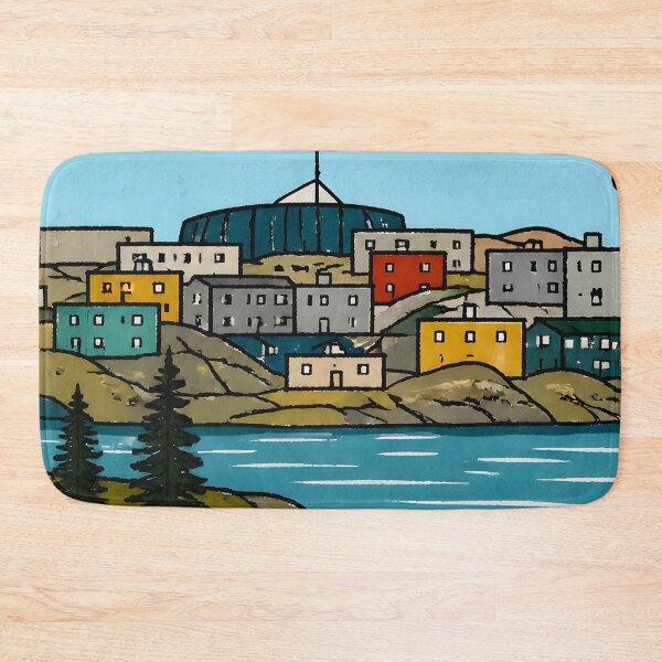 Item preview, Iqaluit Nunavut Canada Minimalist Cute Skyline Colorful designed and sold by HowToCanadian.