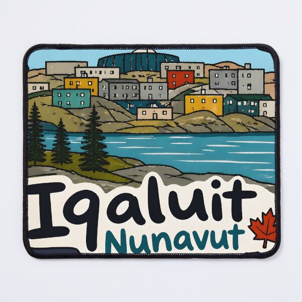Item preview, Iqaluit Nunavut Canada Minimalist Cute Skyline Colorful designed and sold by HowToCanadian.