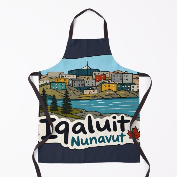 Item preview, Iqaluit Nunavut Canada Minimalist Cute Skyline Colorful designed and sold by HowToCanadian.
