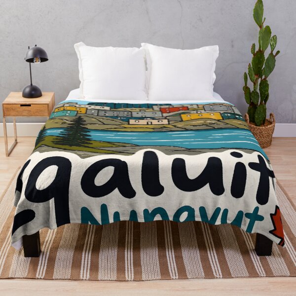 Item preview, Iqaluit Nunavut Canada Minimalist Cute Skyline Colorful designed and sold by HowToCanadian.