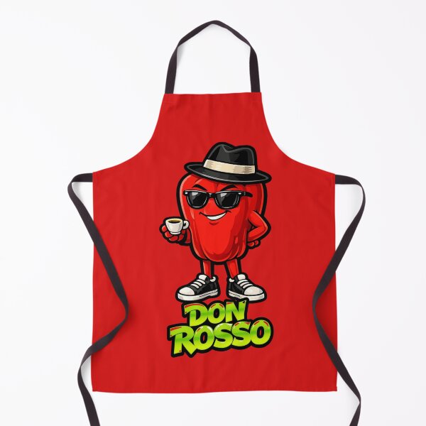Item preview, Don Rosso Funny Mafia Red Pepper Cartoon Gangster T-Shirt Design designed and sold by GreennieArt.