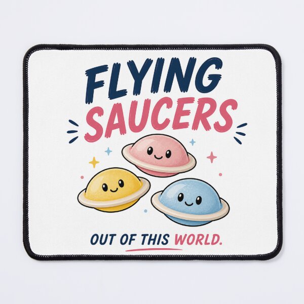 Item preview, Flying Saucers Funny Candy Sticker | Cute Space Retro Sweets designed and sold by Snackwave Ninety.