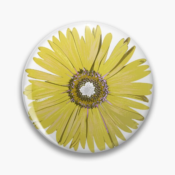 Item preview, Yellow Gold Gerber Daisy Flower Botanical Floral Pop Art designed and sold by Sharon Cummings Art.