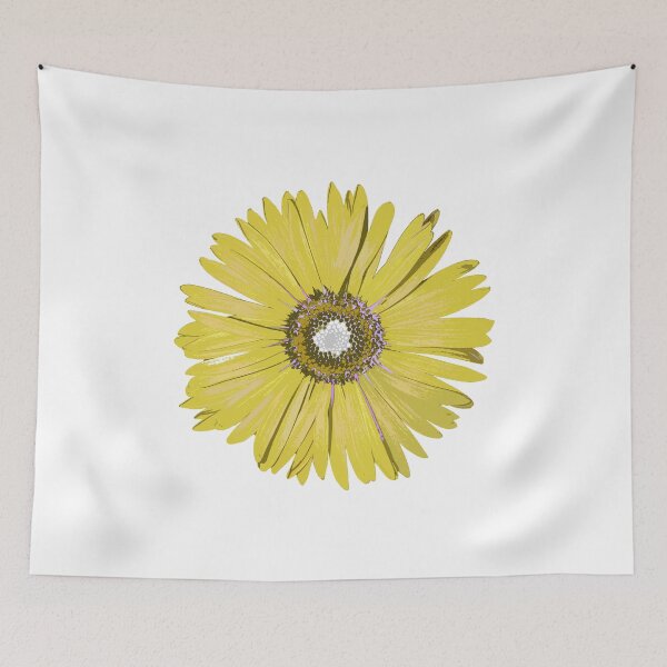 Item preview, Yellow Gold Gerber Daisy Flower Botanical Floral Pop Art designed and sold by Sharon Cummings Art.