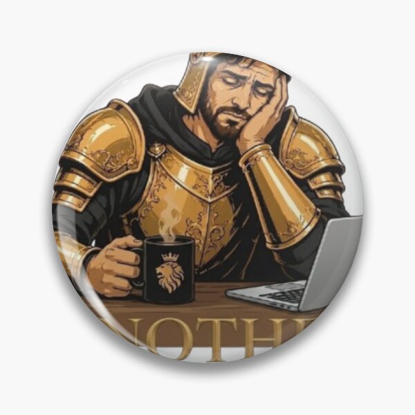 Item preview, Another Meeting Tired Knight Office Humor Art designed and sold by Northern Glow Art.