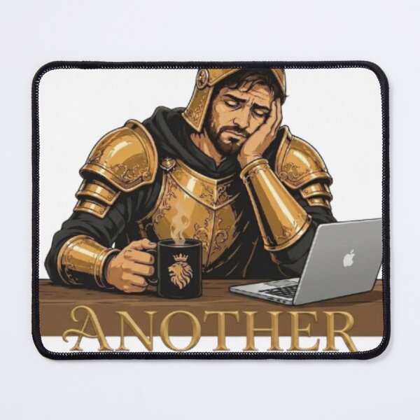 Item preview, Another Meeting Tired Knight Office Humor Art designed and sold by Northern Glow Art.