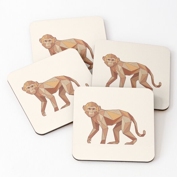 Item preview, Terracotta Monkey Sticker – Warm Primate Illustration for Organic Lovers designed and sold by bsbd-action.