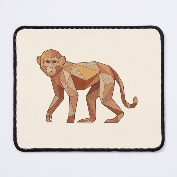Item preview, Terracotta Monkey Sticker – Warm Primate Illustration for Organic Lovers designed and sold by bsbd-action.