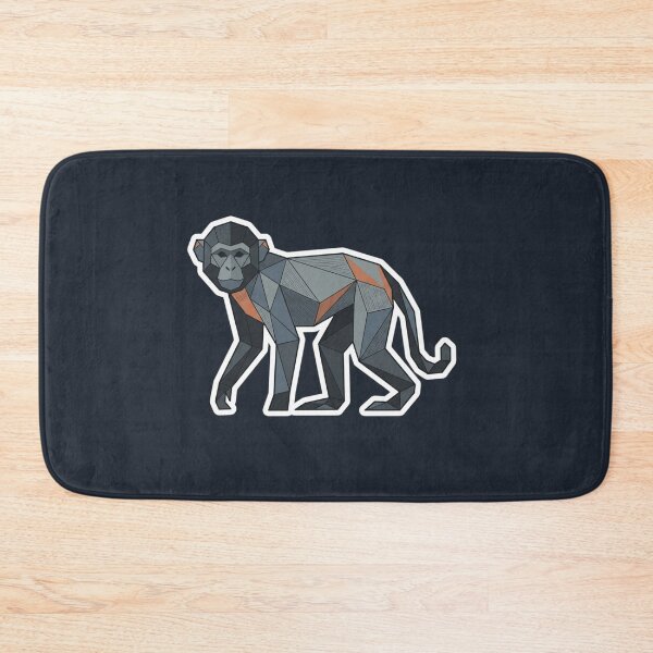 Item preview, Urban Monkey Sticker – Monkey Design with Orange Accents for Streetwear Style designed and sold by bsbd-action.