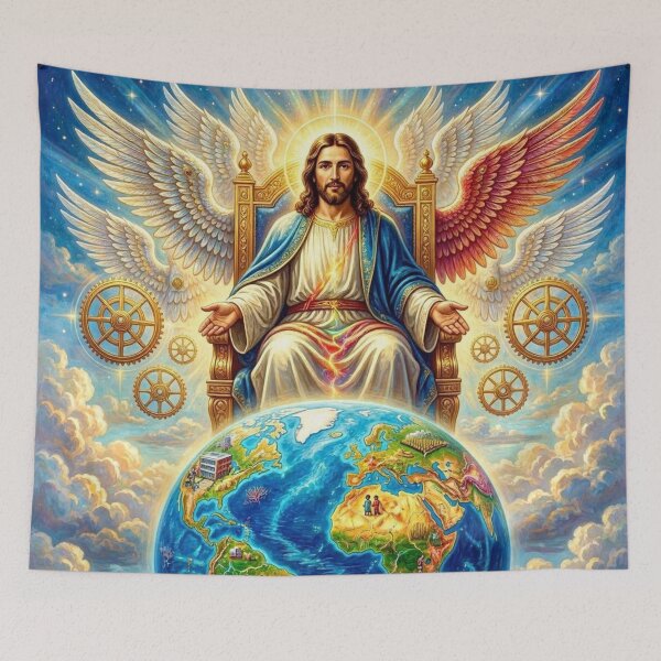 Item preview, Jesus healing the world designed and sold by JesusClub.
