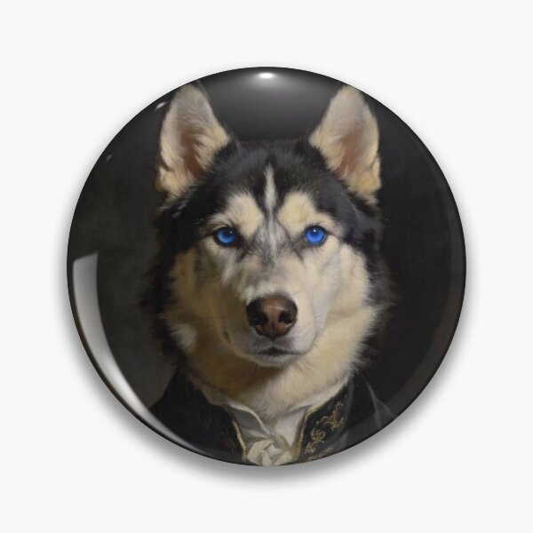 Item preview, Husky Portrait | Vintage Dog Art designed and sold by VelarisMoon.