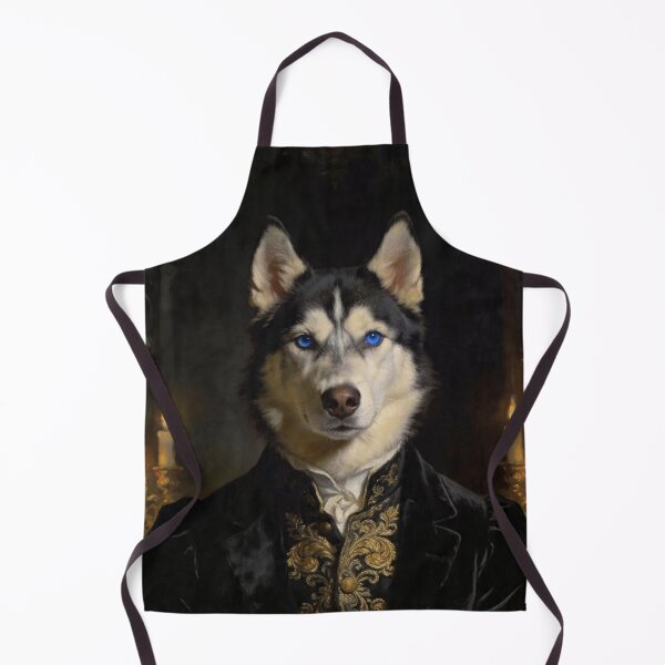 Item preview, Husky Portrait | Vintage Dog Art designed and sold by VelarisMoon.