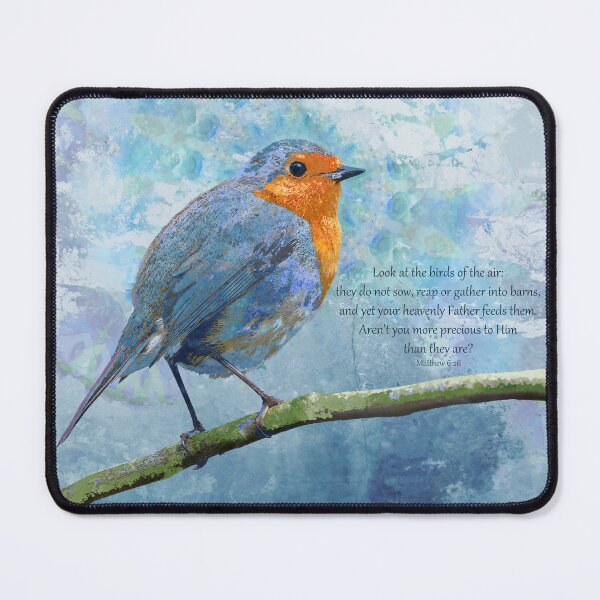 Item preview, Matthew 6 26 Christian Bird Bible Verse Art 2 designed and sold by Sharon Cummings Art.