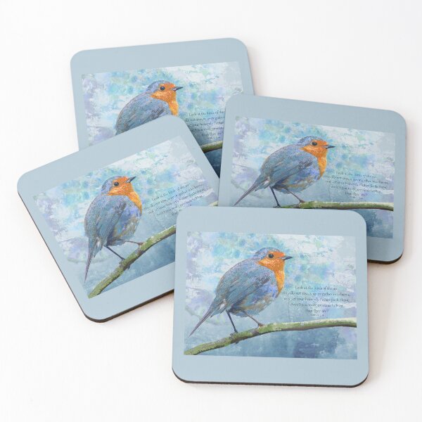 Item preview, Matthew 6 26 Christian Bird Bible Verse Art 2 designed and sold by Sharon Cummings Art.