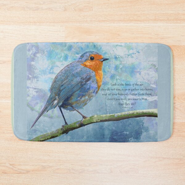 Item preview, Matthew 6 26 Christian Bird Bible Verse Art 2 designed and sold by Sharon Cummings Art.